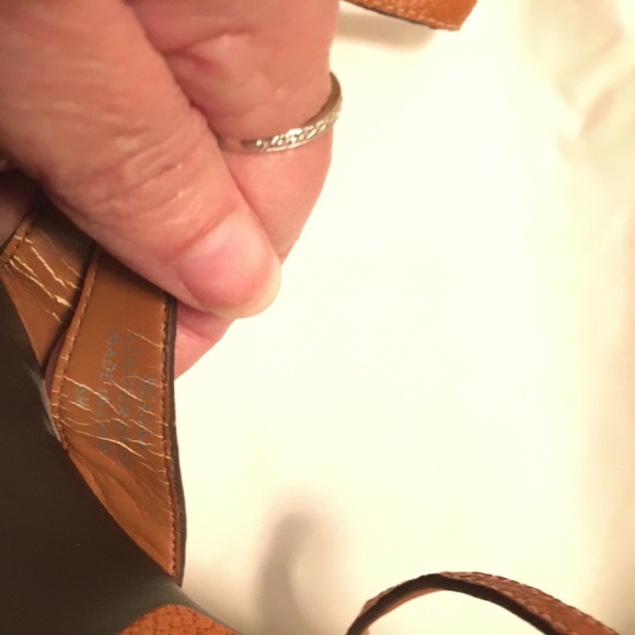 Leather Wedge platform embellished shoes - Picture 7 of 11